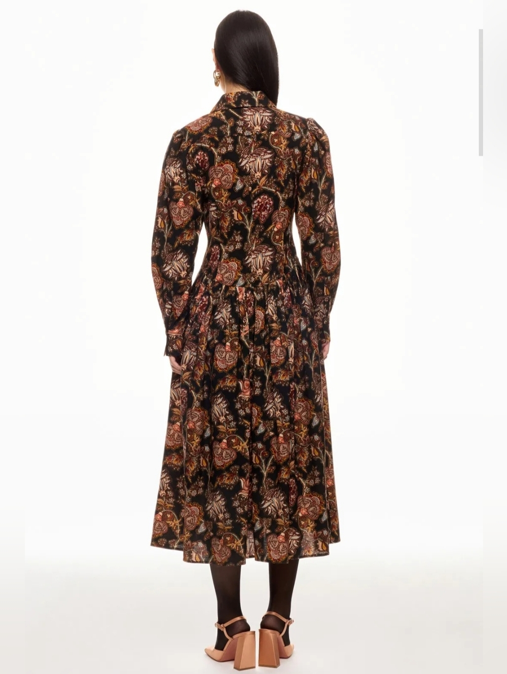 ULLA JOHNSON CELIA PAISLEY COLLARED DRESS SIZE 2 MSRP $750 - Picture 2 of 11